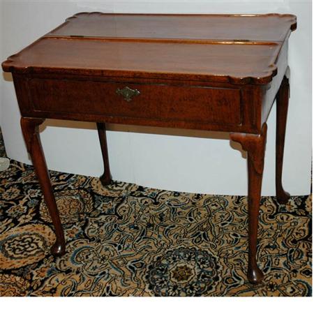 Appraisal: George II Style Mahogany Work Table Estimate -