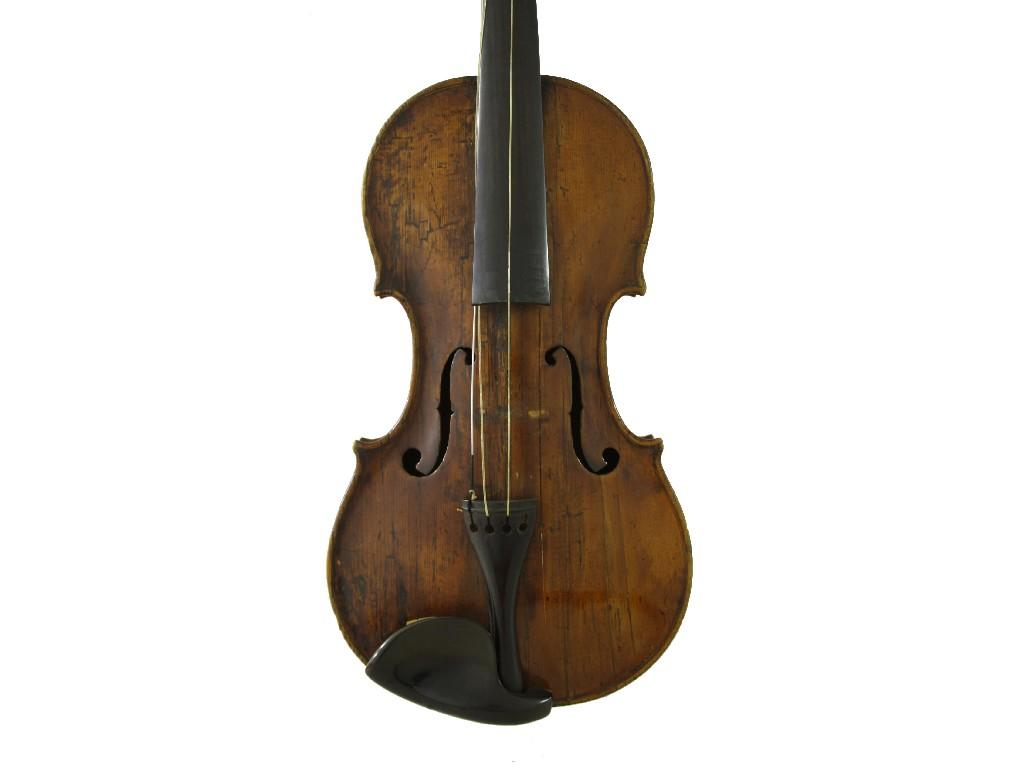 Appraisal: th century French violin the two piece back of faint