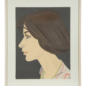 Appraisal: Alex Katz American b Susan color lithograph signed and numbered