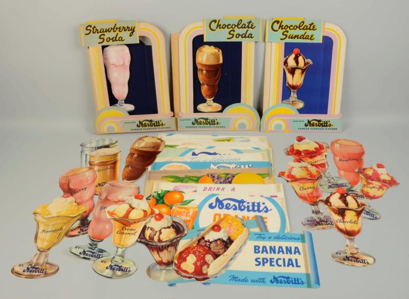 Appraisal: Nesbitt's Soda Fountain Display Group This lot includes three rare