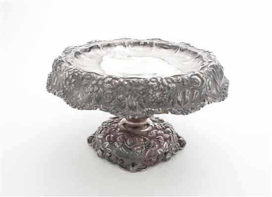 Appraisal: An American Silverplate Cake Stand Tiffany Co having a repousse