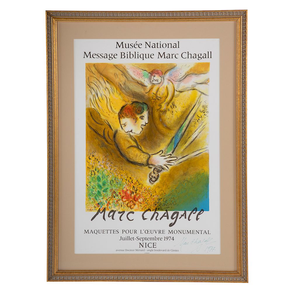 Appraisal: Marc Chagall Musee National Message Biblique Russian French - Offset