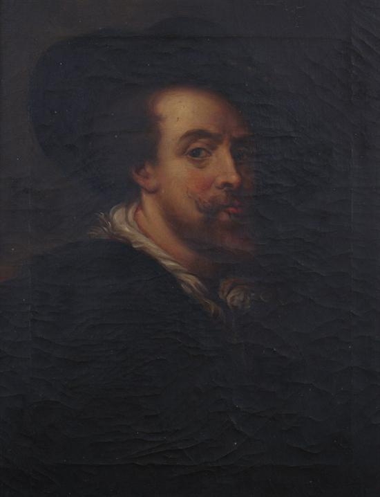 Appraisal: AFTER PETER PAUL RUBENS Flemish - SELF PORTRAIT bearing note