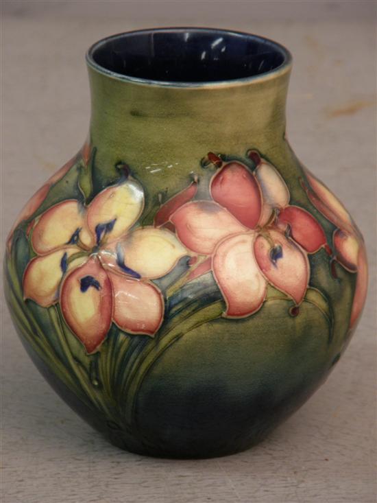 Appraisal: Moorcroft vase with floral decoration signed on base h in