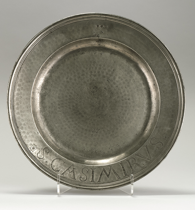 Appraisal: EXCEPTIONAL PEWTER CHARGER English Late th CenturyBy Daniel Ingole of