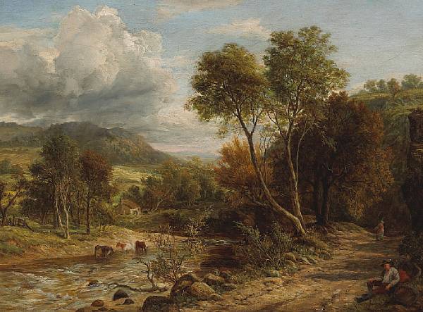 Appraisal: John Thomas Peele British - A view of Bickleigh Vale