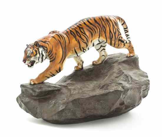 Appraisal: A Royal Doulton Porcelain Figure depicting a tiger striding across