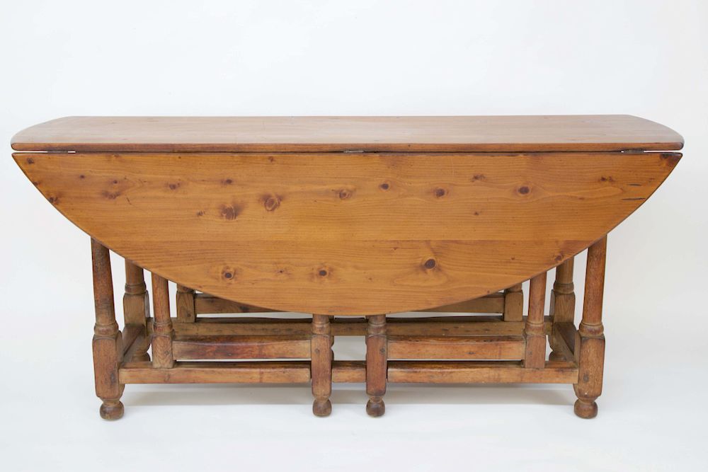 Appraisal: American Vintage Knotty Pine Drop Leaf Gate Leg Dining Table