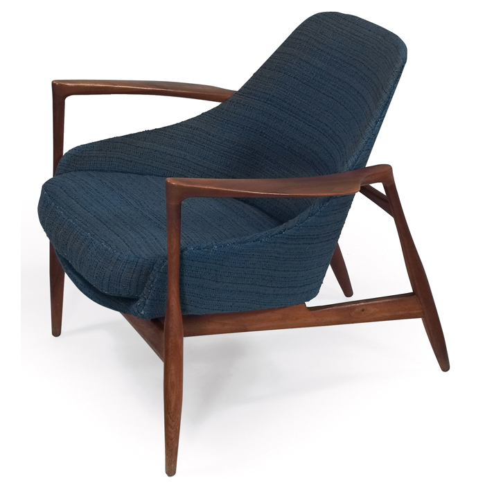 Appraisal: Ib Kofod-Larsen Elisabeth chair by Christensen Larsen teak frame with