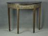 Appraisal: CONSOLE TABLE - CLASSICAL FORM CONTEMPORARY CONSOLE TABLE DEMI LUNE