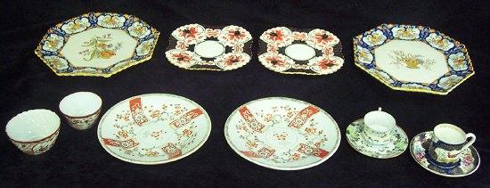 Appraisal: Two Mason's Patent Ironstone plates transfer printed flowers and sundry