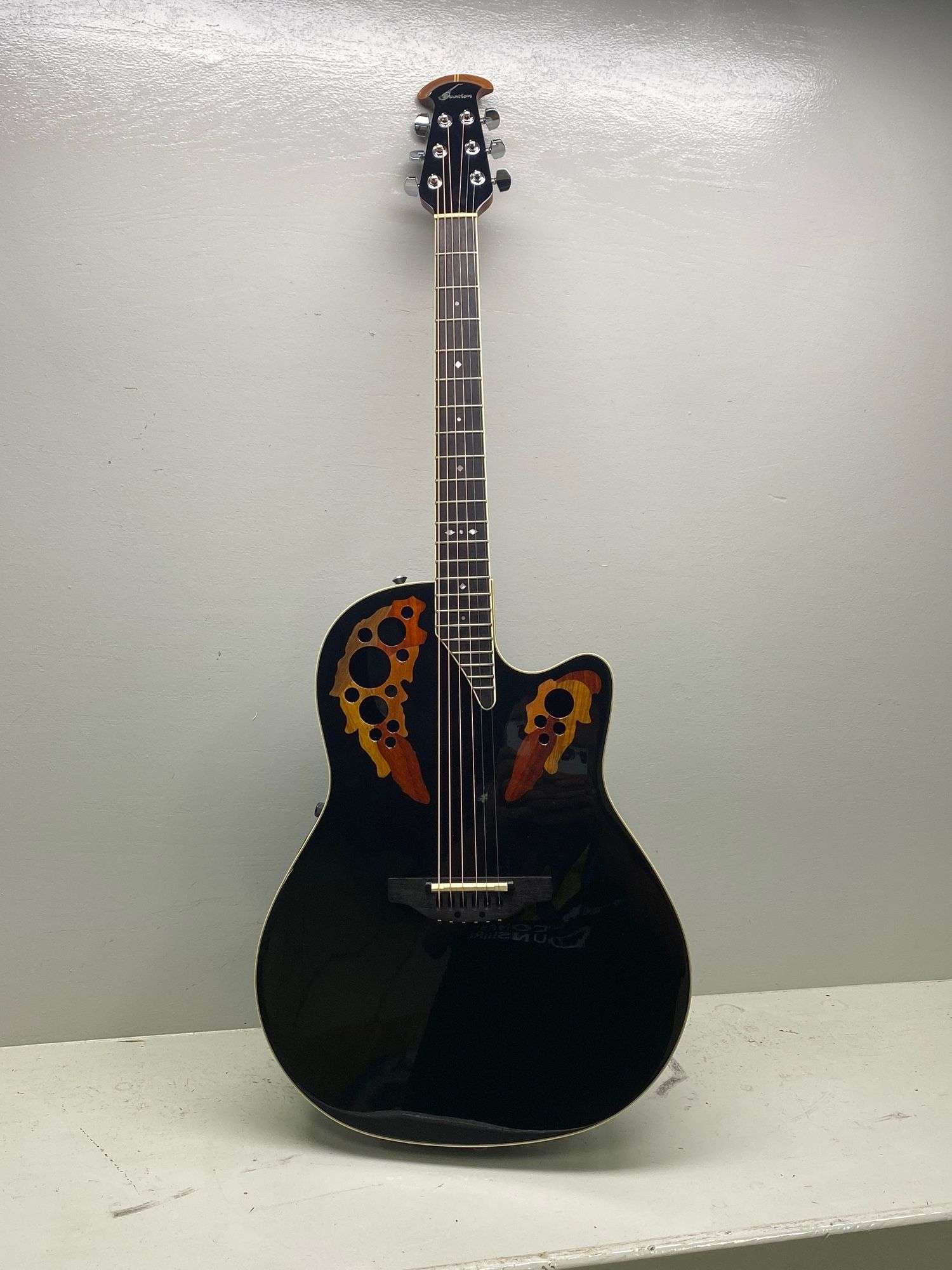 Appraisal: Ovation model AX- acoustic electric guitarOvation model AX- acoustic electric