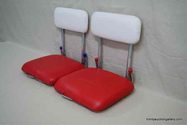 Appraisal: Pair of Vintage Stadium Seats PortableGreat for those outdoor sporting