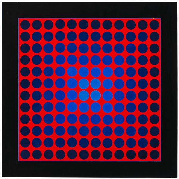 Appraisal: n a Victor Vasarely Hungarian - Malna signed 'Vasarely' lower