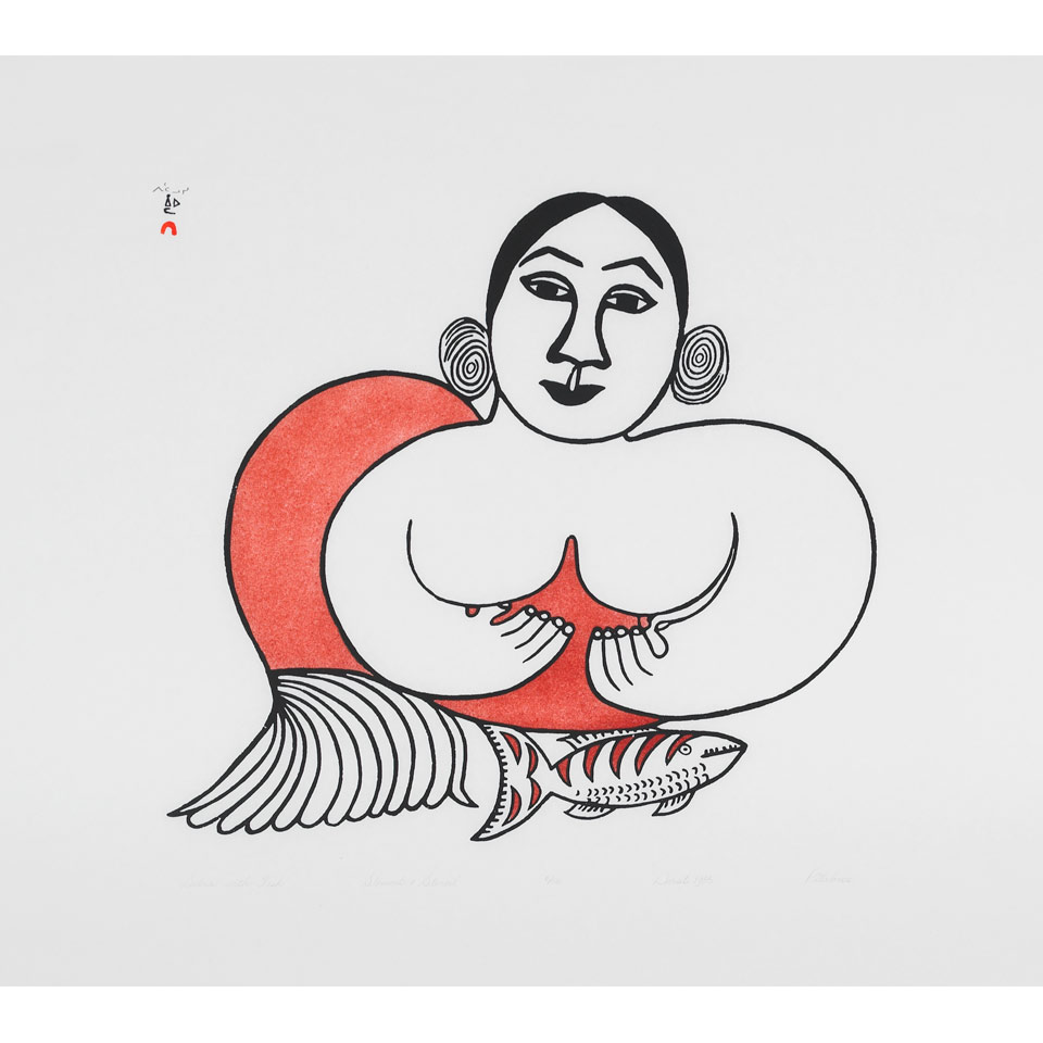 Appraisal: PITALOOSIE SAILA - E - Cape Dorset SEDNA WITH FISH