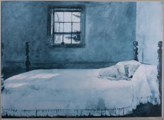 Appraisal: Andrew Wyeth Master Bedroom Framed Print Andrew Wyeth American -