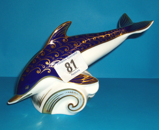 Appraisal: Royal Crown Derby Dolphin Boxed