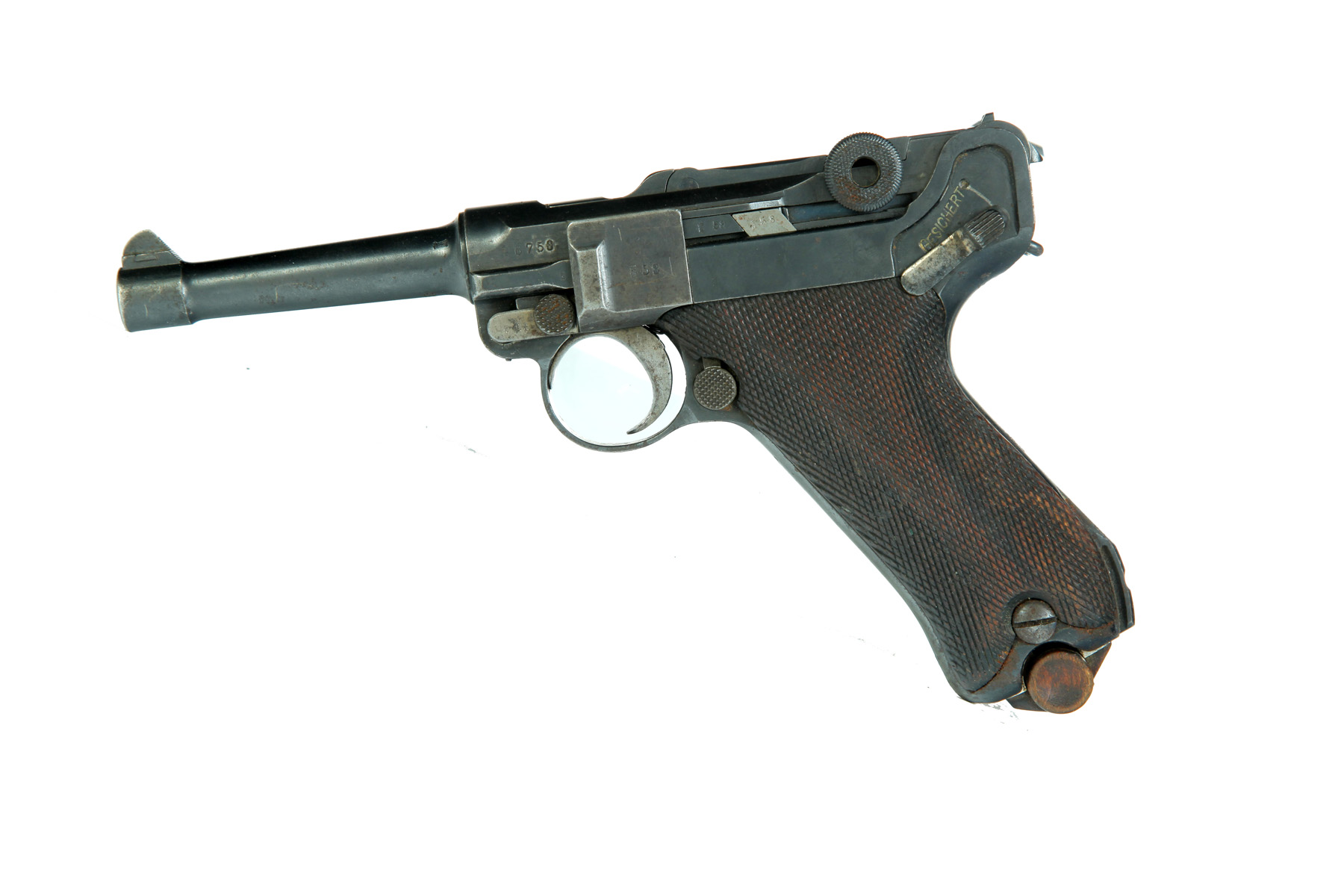 Appraisal: ERFURT MILITARY PISTOL Germany mm Luger Stamped on top of