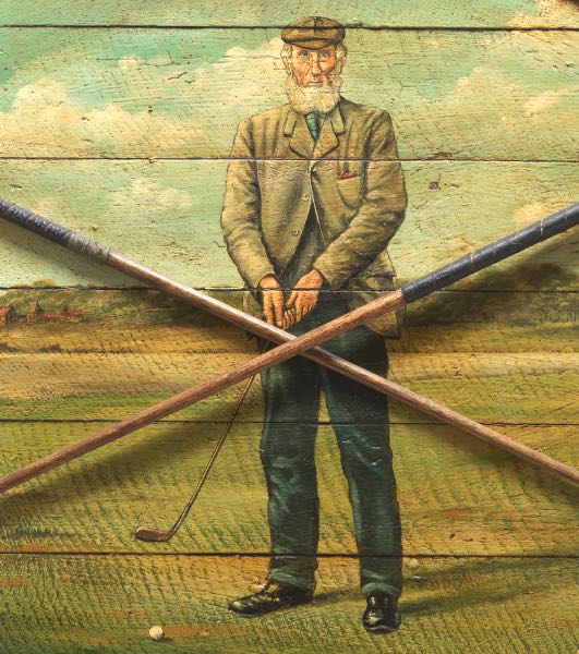 Appraisal: TH CENTURY BRITISH GOLF PAINTING x William Park Senior Oil