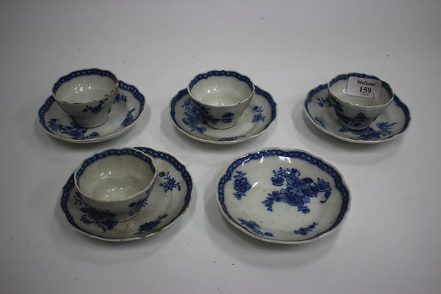 Appraisal: A SET OF FOUR CHINESE TH CENTURY PORCELAIN TEA BOWLS