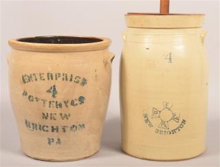 Appraisal: Pcs Of Stoneware by Enterprise Pottery Co Two Pieces of