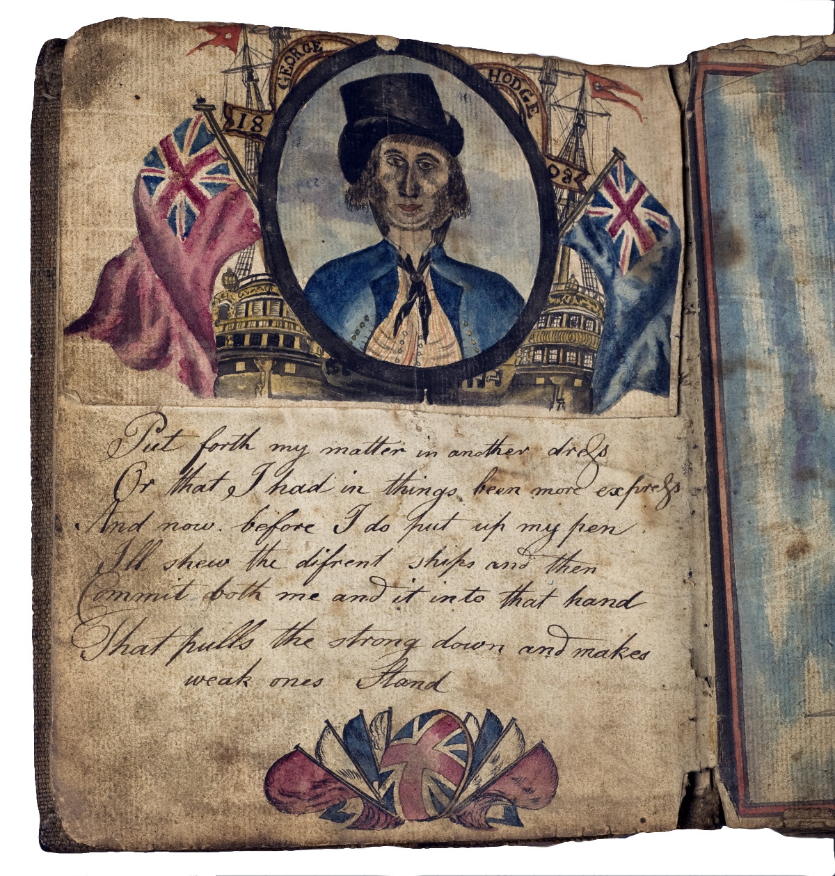 Appraisal: RARE AND IMPORTANT BRITISH SAILOR'S DIARY ILLUSTRATED WITH WATERCOLORS BY