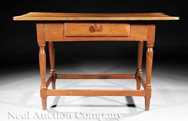 Appraisal: An Early American Walnut Tavern Table late th c Pennsylvania