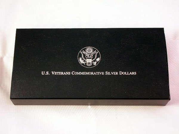 Appraisal: U S Veterans Commemorative three coin silver dollar proof set