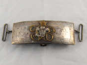 Appraisal: Militaria A Victorian silver mounted cavalry officer's leather pouch with