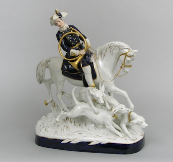 Appraisal: A Royal Dux Porcelain Hunting Figural Group A Royal Dux