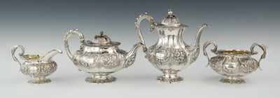 Appraisal: A Sterling Silver Partial Coffee and Tea Service Jonathan Hayne