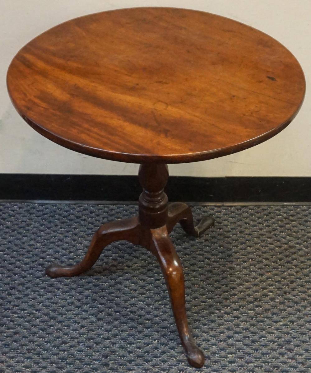 Appraisal: Queen Anne Style Stained Mahogany Tilt Top Tea Table x