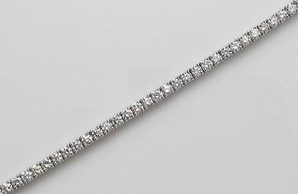 Appraisal: A diamond bracelet estimated total diamond weight carats mounted in