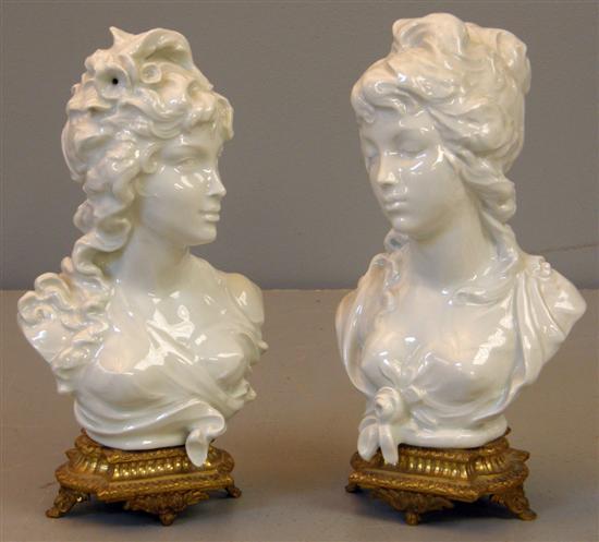 Appraisal: Pair of Royal Worcester limited edition figural busts 'Night' and