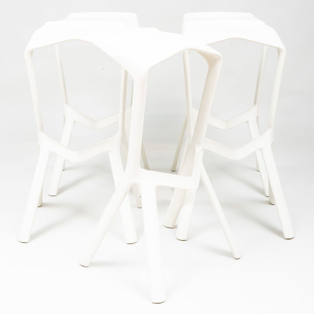 Appraisal: Konstantin Grcic Five Plastic 'Miura' Bar Chairs x x in