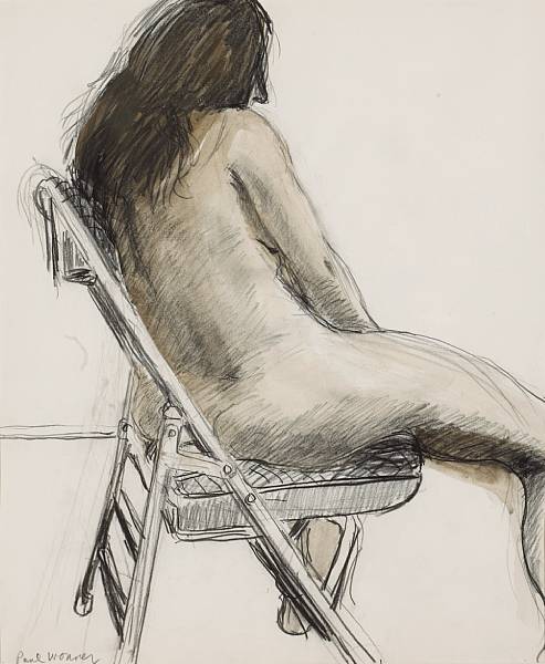 Appraisal: Paul Wonner American - Untitled Seated Model c signed 'Paul