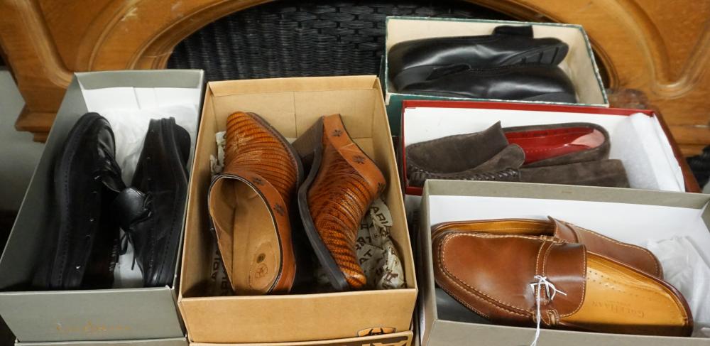 Appraisal: Five Pairs of Shoes Ferragamo Ariat Cole Haan and Bally