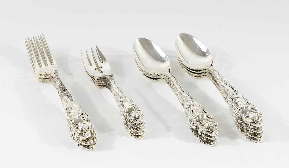 Appraisal: Reed Barton 'Love Disarmed' Sterling Silver Set pc Set oz