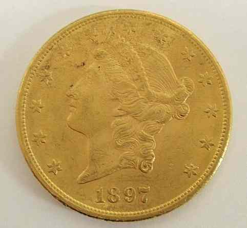 Appraisal: P Liberty double eagle twenty-dollar gold coin brilliant uncirculated