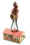 Appraisal: CLOCK WORK TOY - Tin litho 'Jazzbo-Jim the Dancer on