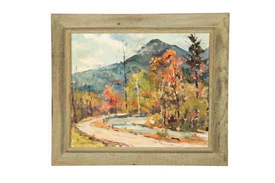 Appraisal: CRAWFORD NOTCH BY EARL NORTH AMERICA - Oil on canvas