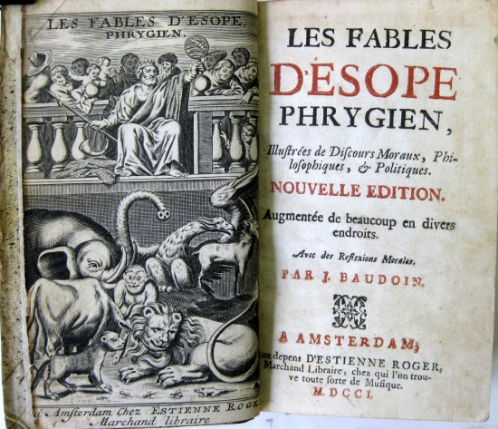 Appraisal: AESOP Les Fables d'Esope Phrygien illustr es de Discours Moraux