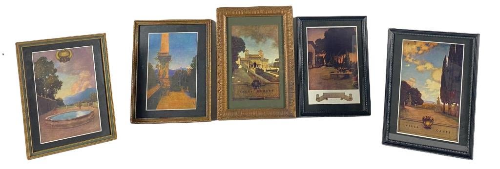 Appraisal: Antique Maxfield Parrish PrintsLargest frame x Prints are all in