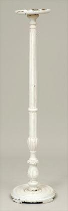 Appraisal: Neoclassical-Style White Painted Torchere in in diam