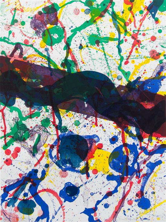 Appraisal: Sale Lot Sam Francis American - Untitled from Michel Waldberg