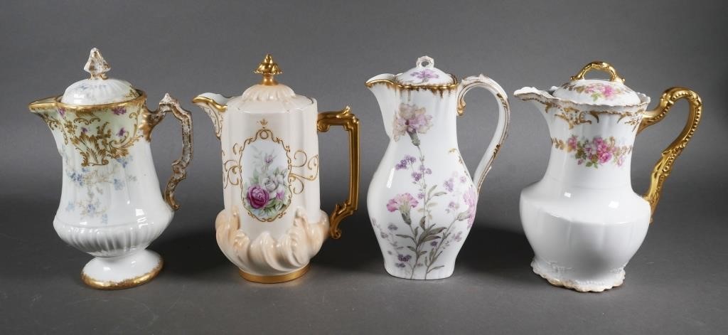 Appraisal: CHOCOLATE POTS LIMOGES shipping info This item will need to