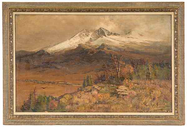 Appraisal: Charles Partridge Adams American - Colorado Landscape Oil on canvas