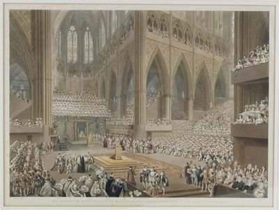 Appraisal: After Alexander Stephanoff The Coronation of King George IV Aquatint