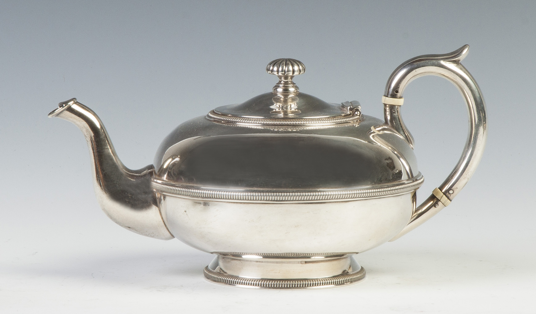 Appraisal: Bigelow Kennard Boston Sterling Silver Teapot C Monogrammed ozt