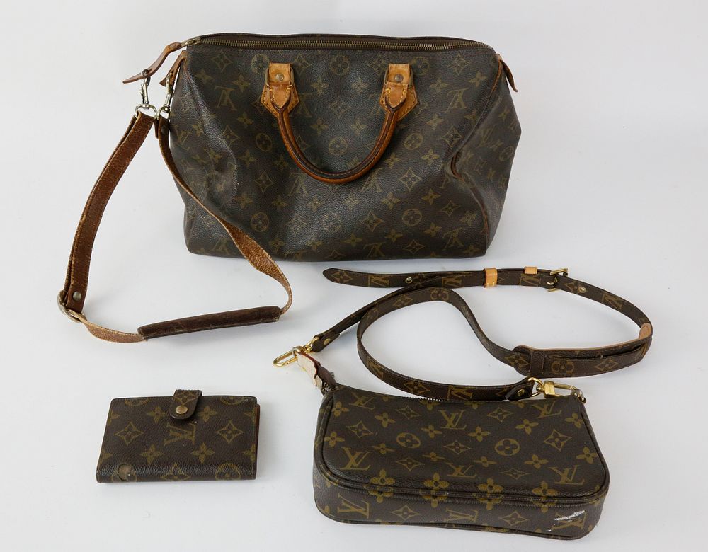 Appraisal: Louis Vuitton Monogram Canvas Purse Address Book and Cross Body